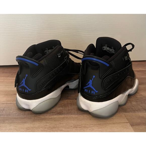 Air Jordan 6 Rings Black / Blue sz 7.5 - Picture 3 of 6